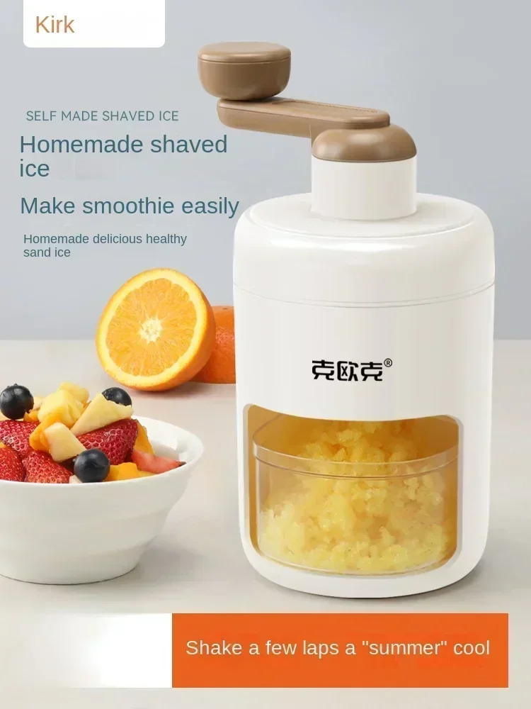 Keok Small Household Ice Shaver Machine with Powerful Motor for Slush Making at Home A