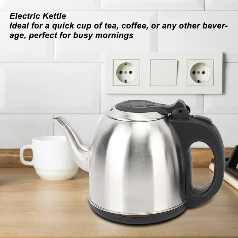 

Электрический чайник из нержавеющей стали, автоматическое отключение, быстрое эффективное кипячение, 1350 Вт, бойлер для горячей воды, 1,2 л