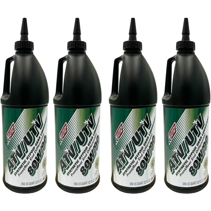 

ATV UTV SXS 80W90 Передняя и задняя жидкость дифференциала Синтетическая масляная смазка 32 унции Side by Side Дифференциал коробки передач Gea