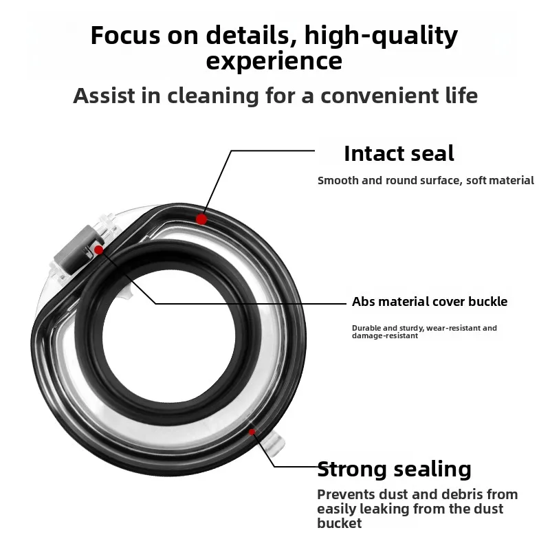 Vacuum cleaner accessories V7V8V10V11V15 dust collector sealing ring V12slim trash can bottom cover