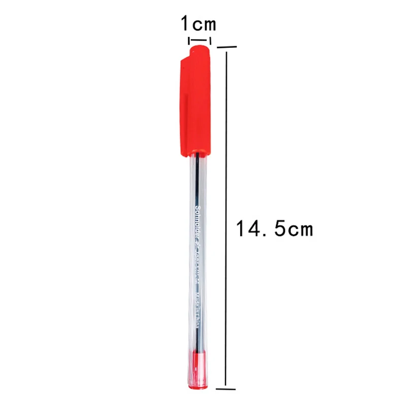 Ballpoint pena tulis halus tahan lama, pena alat tulis murid kantor sekolah 5/10 buah