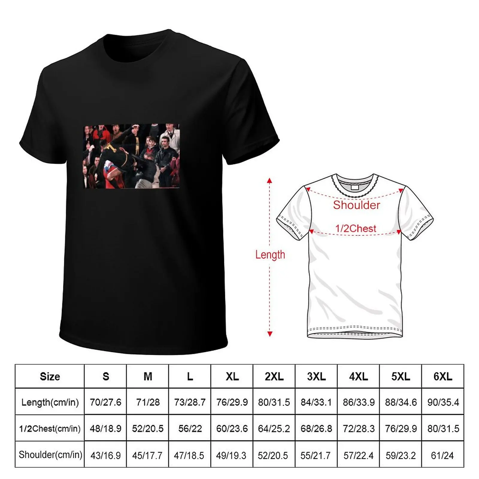 Cantona Kick T-Shirt Festive Simple T-Shirt