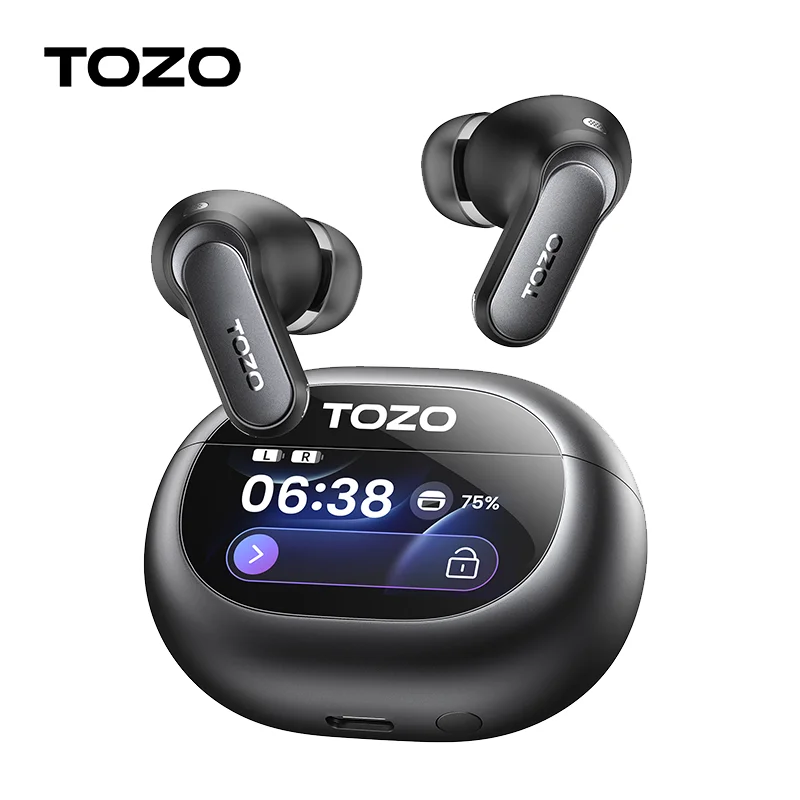 TOZO NC20 Pro écouteurs haute résolution contrôle d'écran tactile intelligent LDAC casques Bluetooth sans fil dans l'oreille basses profondes son HiFi immersif