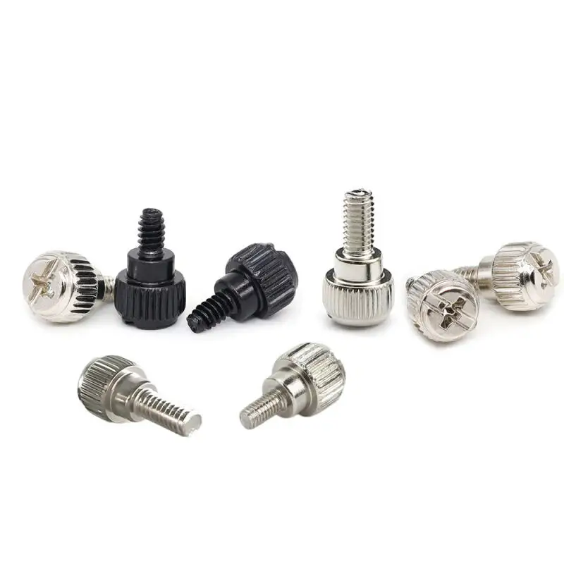 10/20/30pcs Computer Case Screws Black Or Nickel Hand Tighten Thumb Screw M3x4.5mm M3x6mm M3x8mm