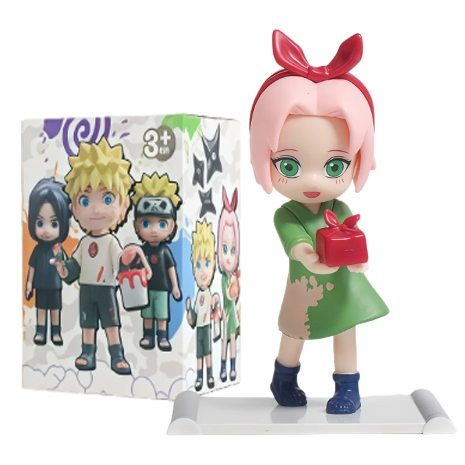 Blind Box Naruto Shippuden Kindheits-Serie Uzumaki Naruto Q-Version Überraschungsspielzeug Taschenanhänger Figuren Heimdekoration Schreibtisch-Deko – Detail 9