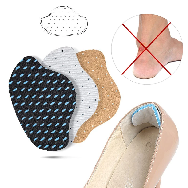 1Pair Anti-wear Foot Care Pads Cushion Self Adhesive Heel Sticker Pain Relief Shoes Back Heel Pad Liner Grips Crash Insole Patch