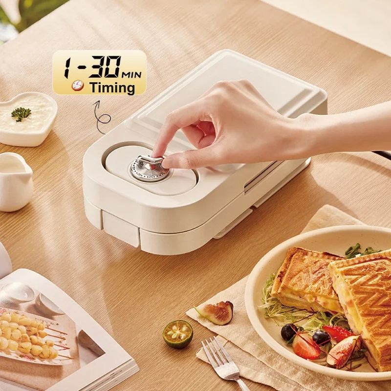 Electric Sandwich Machine Waffle Maker Toaster Multifunctional Timing Breakfast Machine Takoyaki Pancake Donut Toast Machin 650W