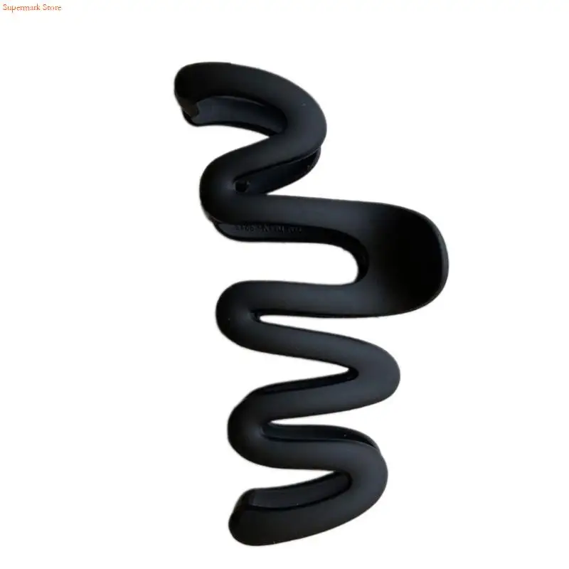 Q5WE Modern Ponytail Claw Hair Clip Barrettes Clamp Wide Hair Adornment Hair Ornaments Fun Hairpin for Girls Casual Wear