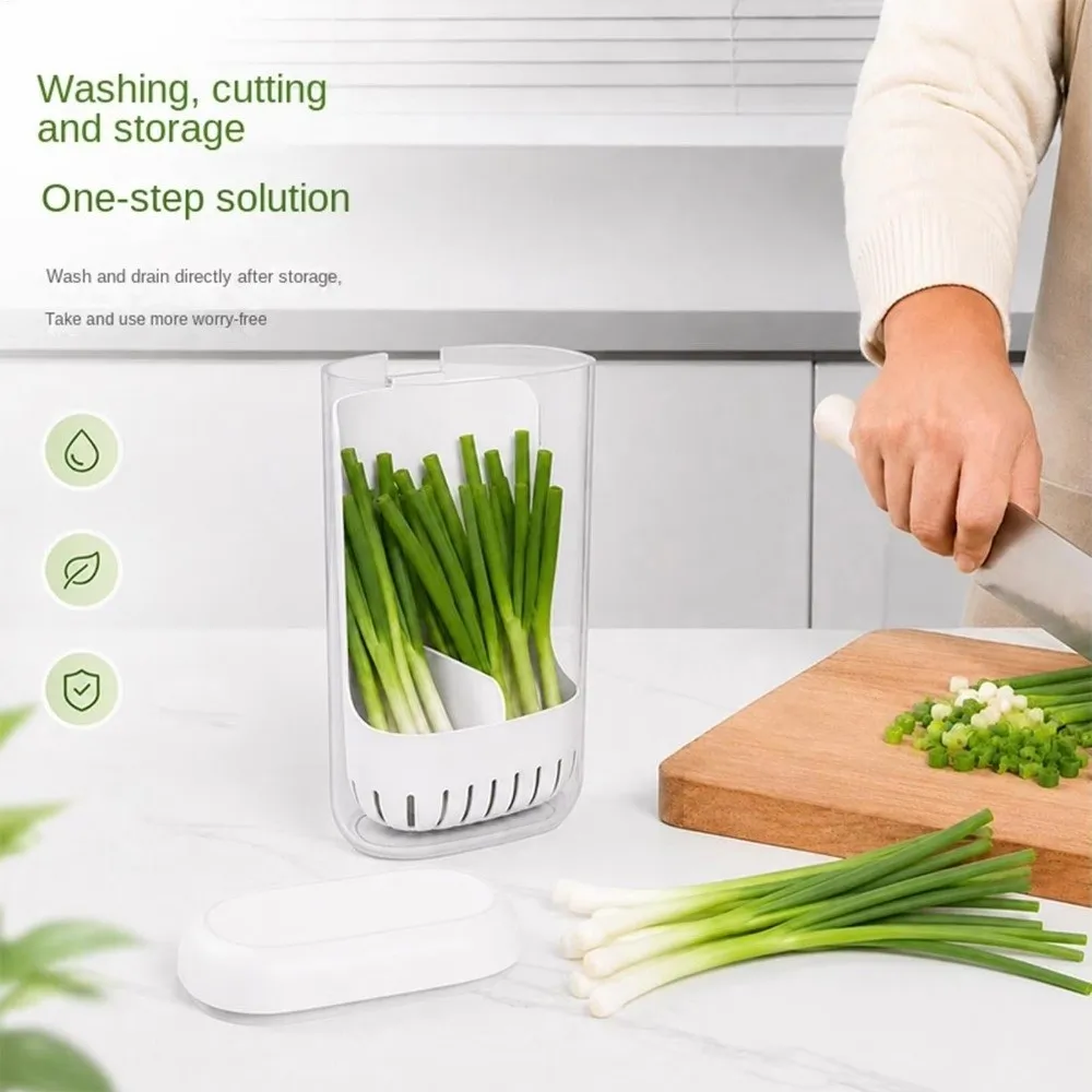 Clear Cilantro Hydroponic Box Preservation Upright Produce Saver Container With Drainage Space Saving Vegetable Container
