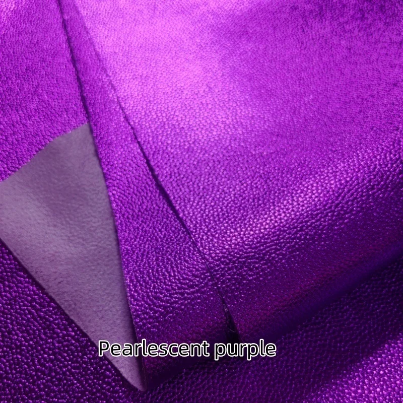 1.1Mm Pearlescent Purple Cowhide, Top-Grain Genuine Leather Fabric, Handmade Diy Material For Decoration & Color Matching, Cut F