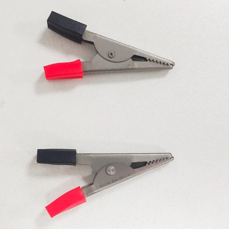 Pure titanium single-head alligator clip without wire, physical experiment connection cable, precise, current 5-10A