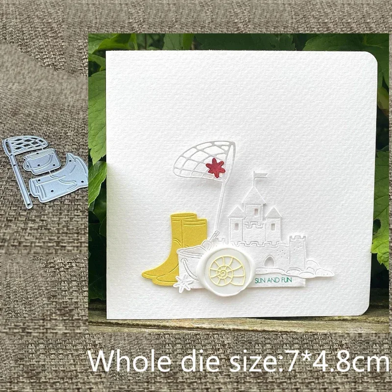 XLDesign Craft Metal stencil mold Cutting Die Catching net bucket shoes scrapbook die cut Album Paper Card Craft Embossing