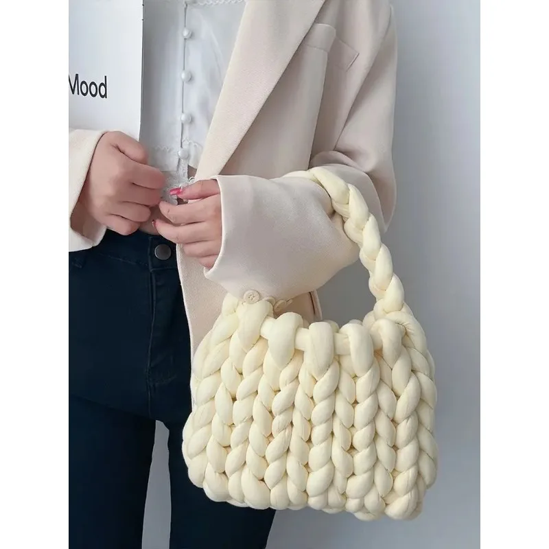 Non finished products Trendy Ultra Thick Icelandic Yarn DIY Handmade Woven Bag Hand Woven and Self-made Hand Carried To Give To