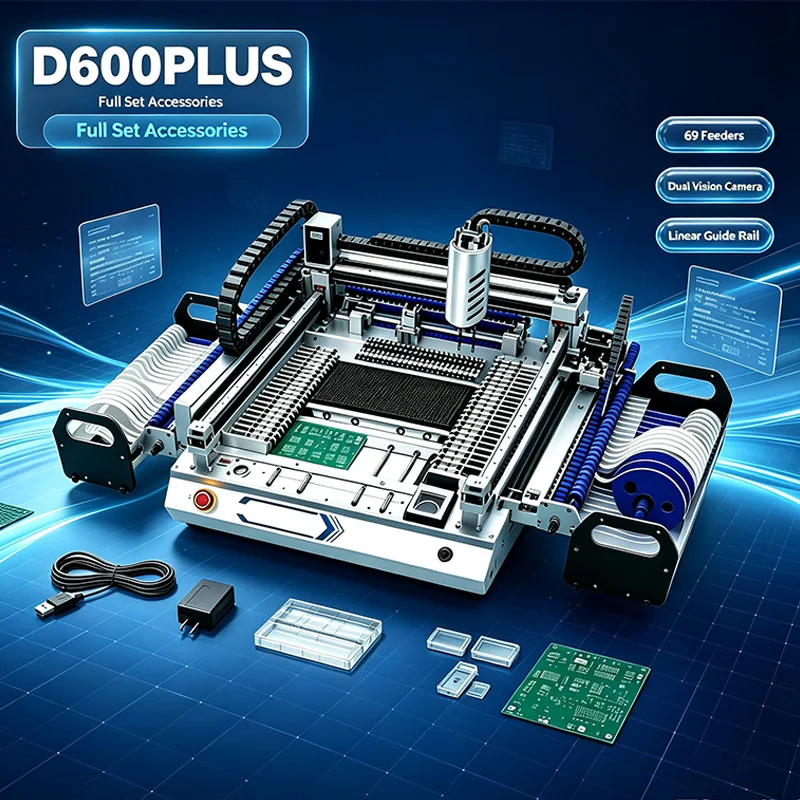 High Speed Auto SMT Pick And Place Machine 2 Heads PCB Making Machine for LED Assembly Line Q1 Q2S 25 54 68 Bits Chips Mounter
