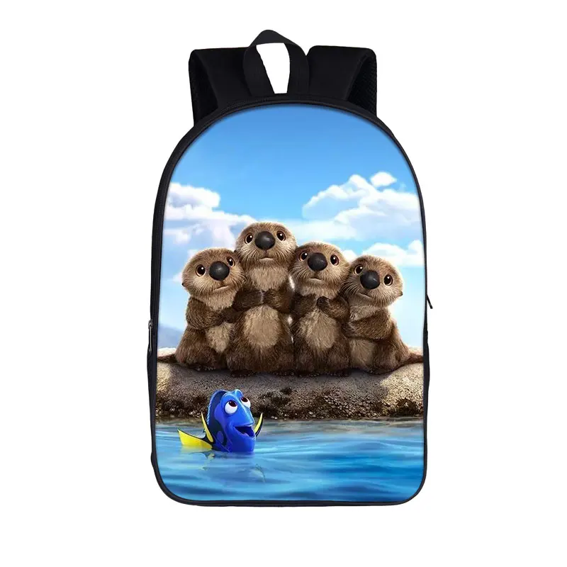 Funny Sea Otters Backpack Kawaii Women Shoulder Bag for Travel Children School Bags Men Laptop Backpacks Kids Daypack Bookbag