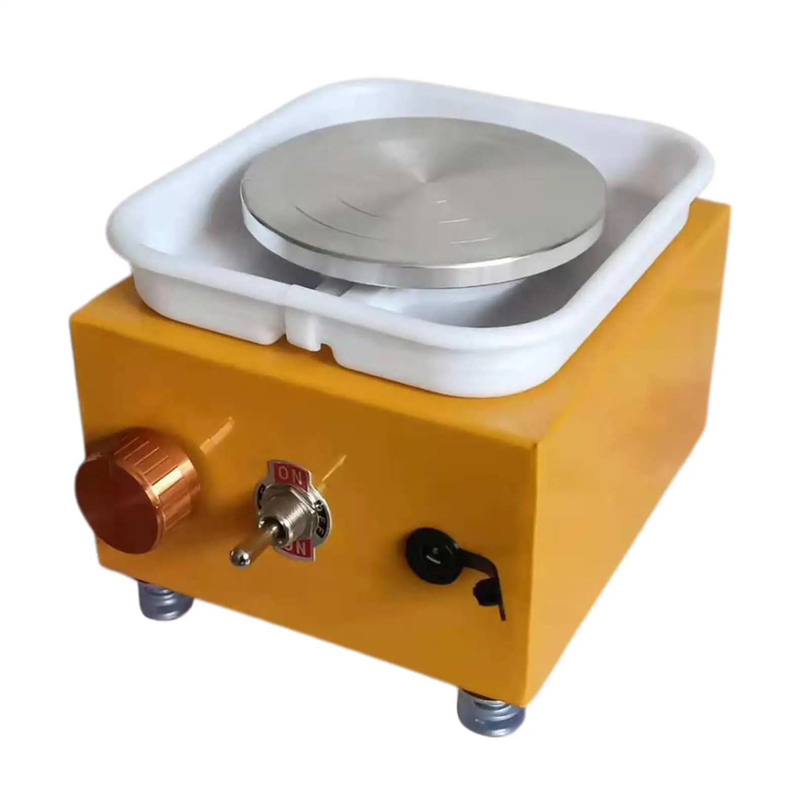 

Electric Pottery Wheel Machine with Turntable Tray DIY Tool Machine for School Teaching Beginner for Arts Crafts Ceramic EU Plug