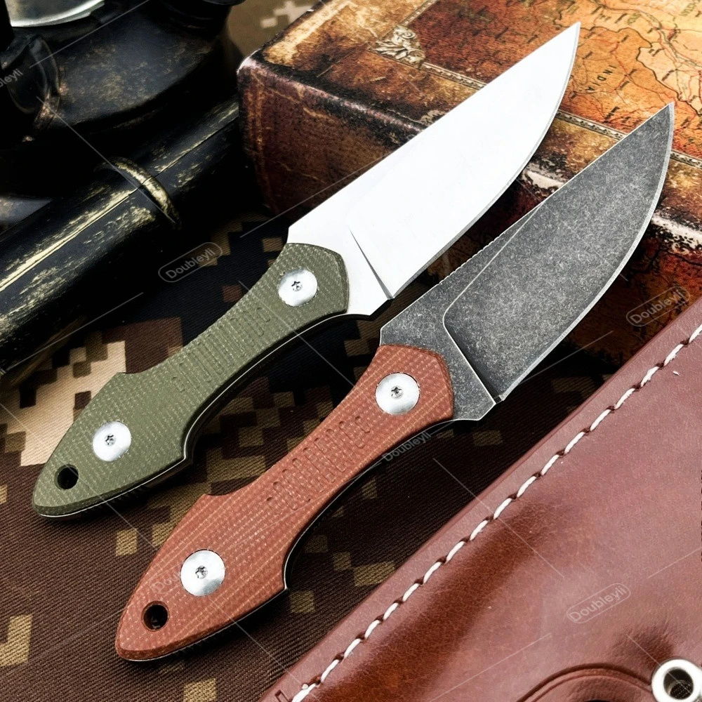 High Hardness Practical GMF3 Straight Knife Non-slip Handle Handle Outdoor Camping Backpacking Field Work Tool EDC Cutting Knife