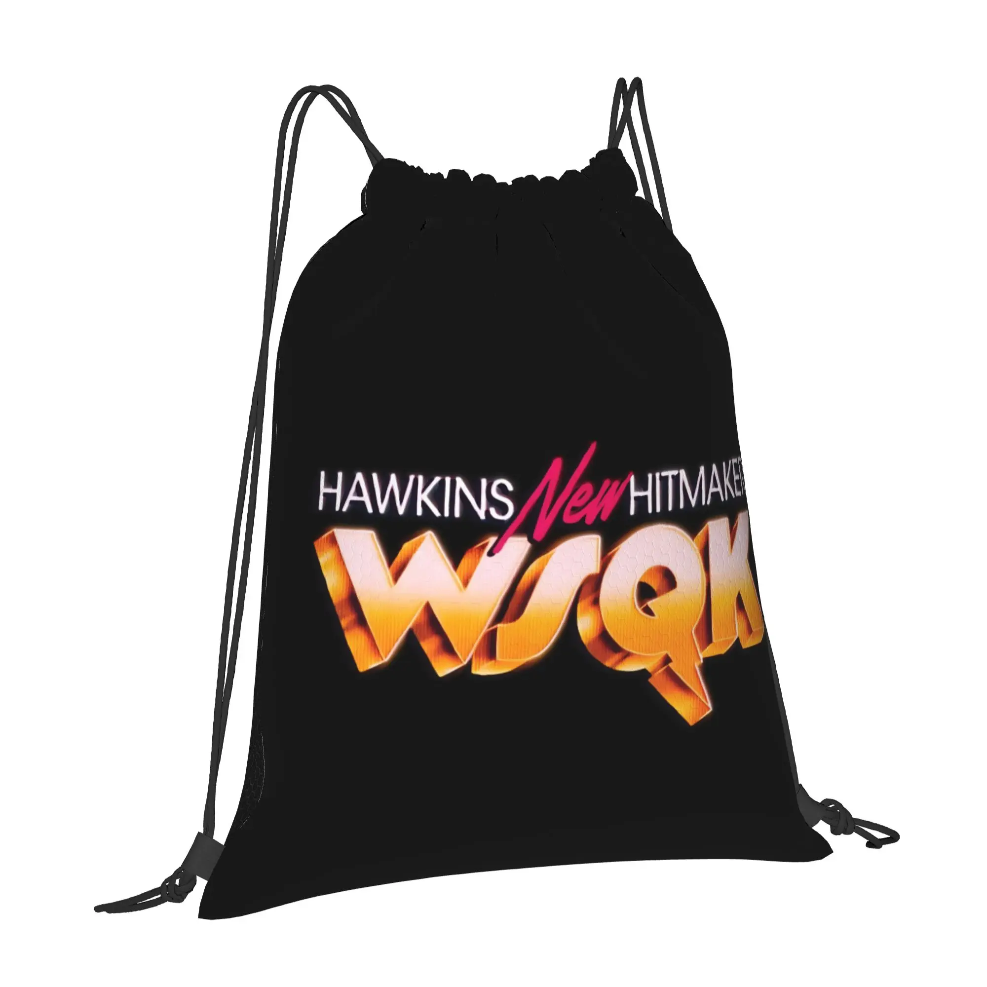 WSQK 8 WSQK Multi-function Pocket Men Women Storage Backpack Teenager Travel Bag Print Drawstring Bags
