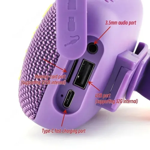 Imagen 2 del producto Altavoz Bluetooth portátil TG392 para bicicleta al aire libre TWS inalámbrico Mini bajo Radio FM barra de sonido Boombox montar música reproducción altavoz