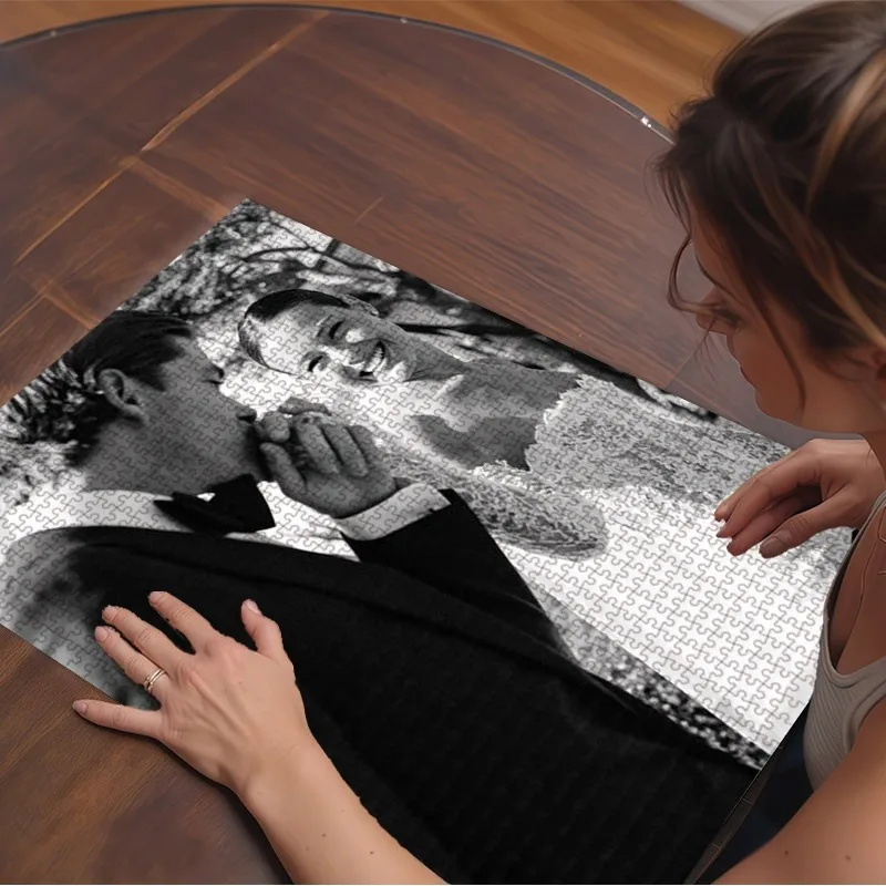 35/300/500/1000pcs Personalized Custom Photo Puzzle Family Photos Customize Jigsaw Puzzle For CouplesCouples Family Christmas