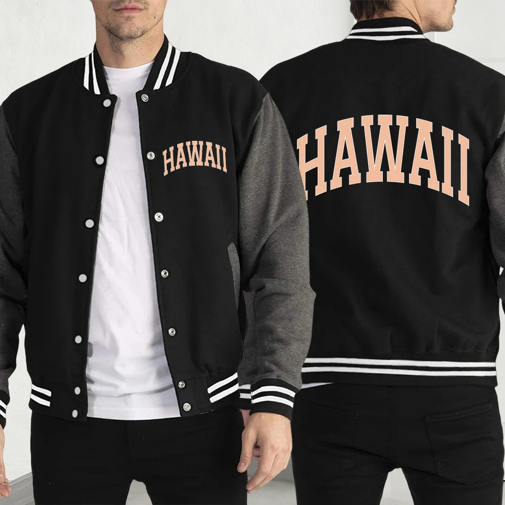 

Hawaii Is Great For Vacation Man Retro Baseball Jersey Casual Comfortable Streetwear American Autumn Fashion Clothing Unisex