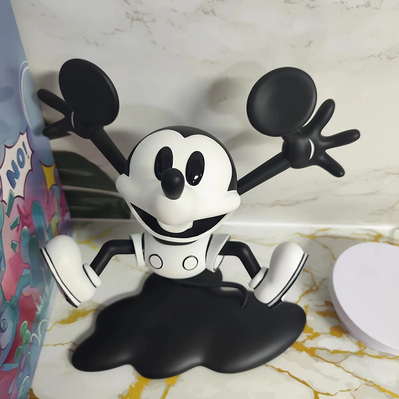 28cm Disney Genuine Bixin Mickey Minnie Fashion Play Handmade Mickey Mouse Decorative Toys Desktop Tv Cabinet Accessories