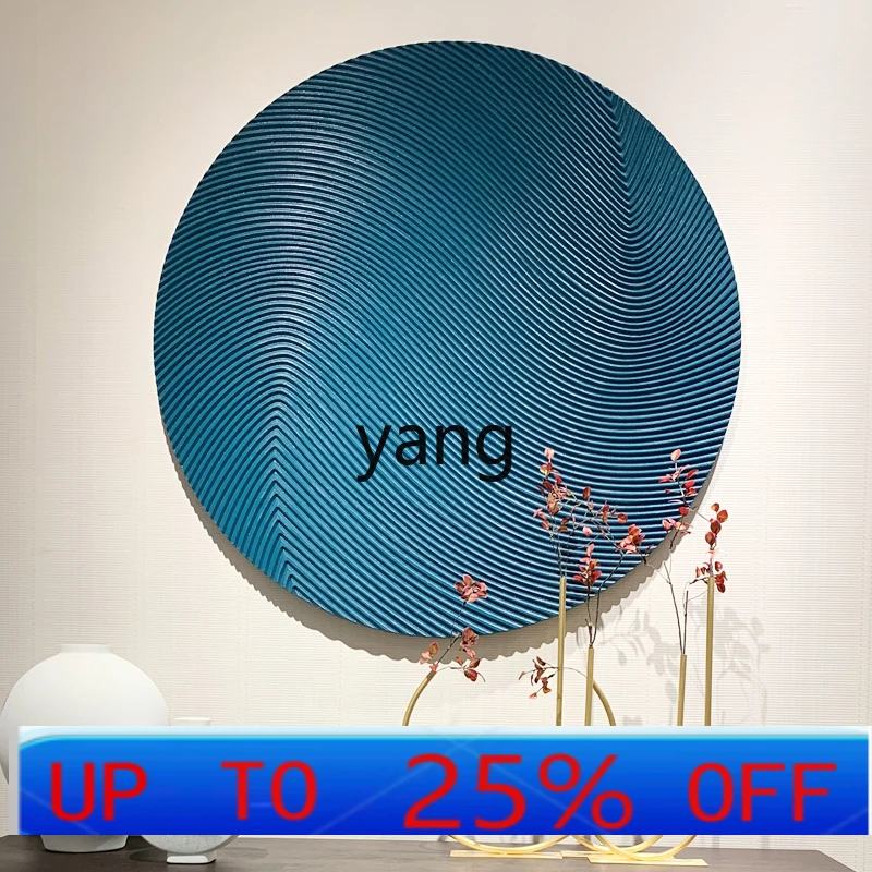 LTT modern simple living room decorative painting hand-carved abstract three-dimensional frameless painting