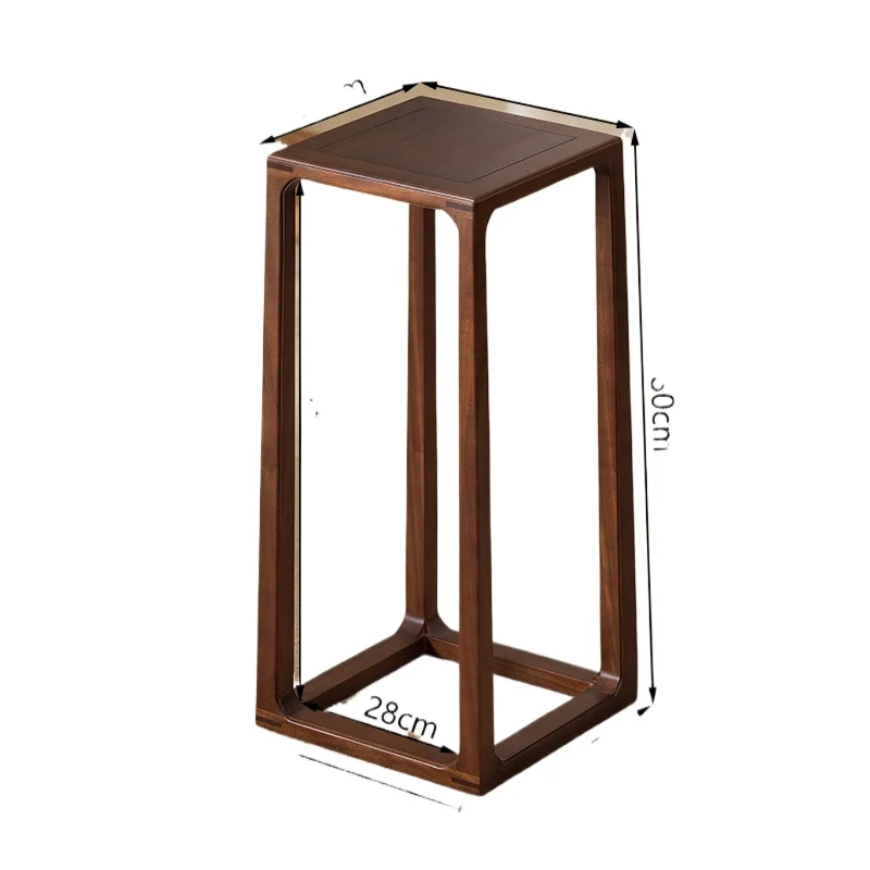 

Black walnut flower stand all solid wood flower stand indoor living room Chinese ornament flower pot stand