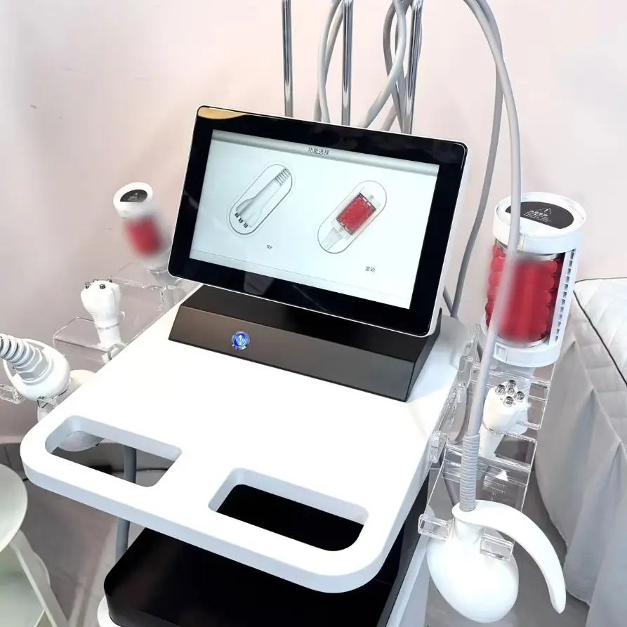 Máquina de adelgazamiento con rodillo de cavitación, quemagrasas, estiramiento de la piel, reducción de grasa, punta de radiofrecuencia Facial, adelgazamiento