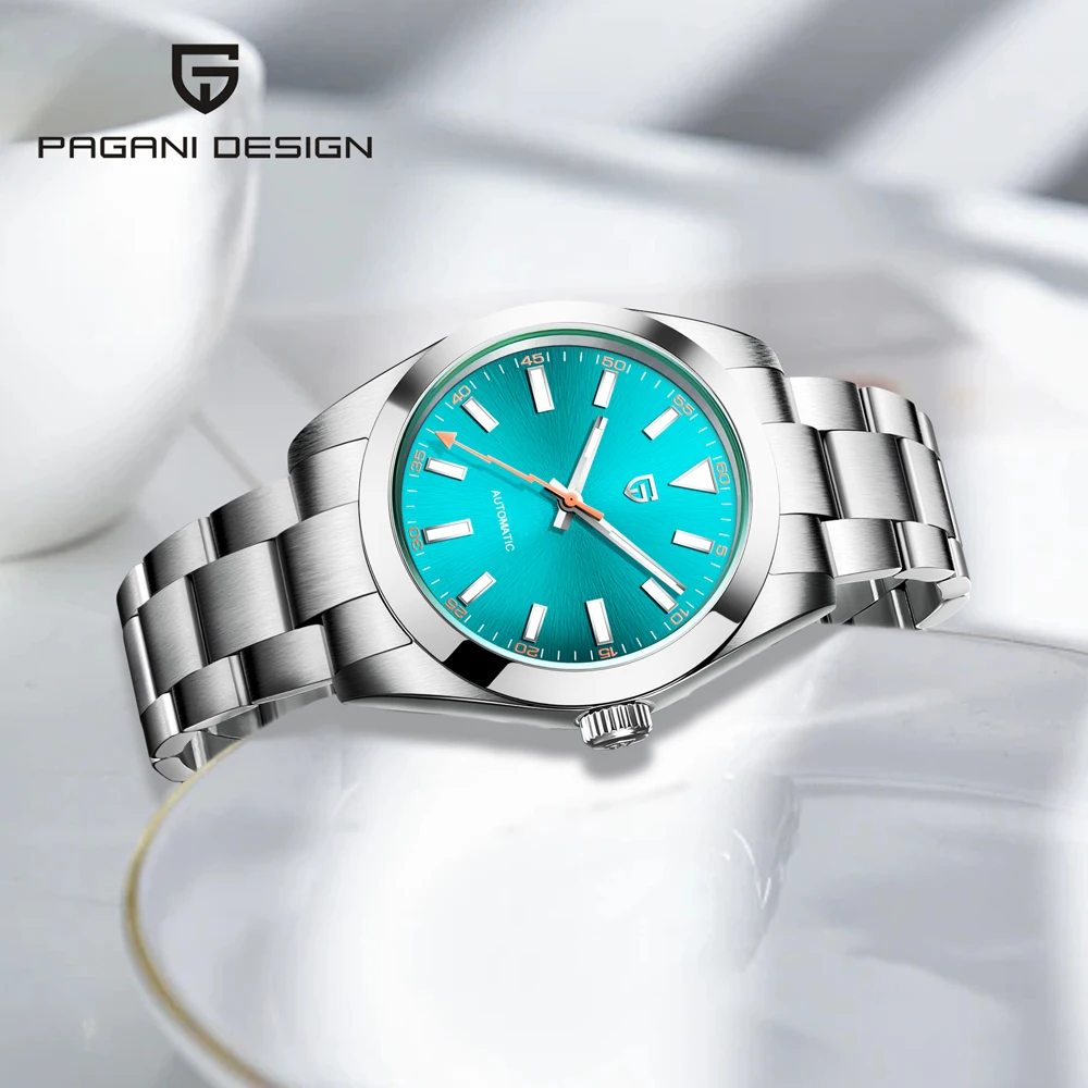 

Часы PAGANI DESIGN, флуоресцентные синие механические часы, роскошные автоматические часы для мужчин, AR, светящиеся спортивные часы с сапфировым стеклом