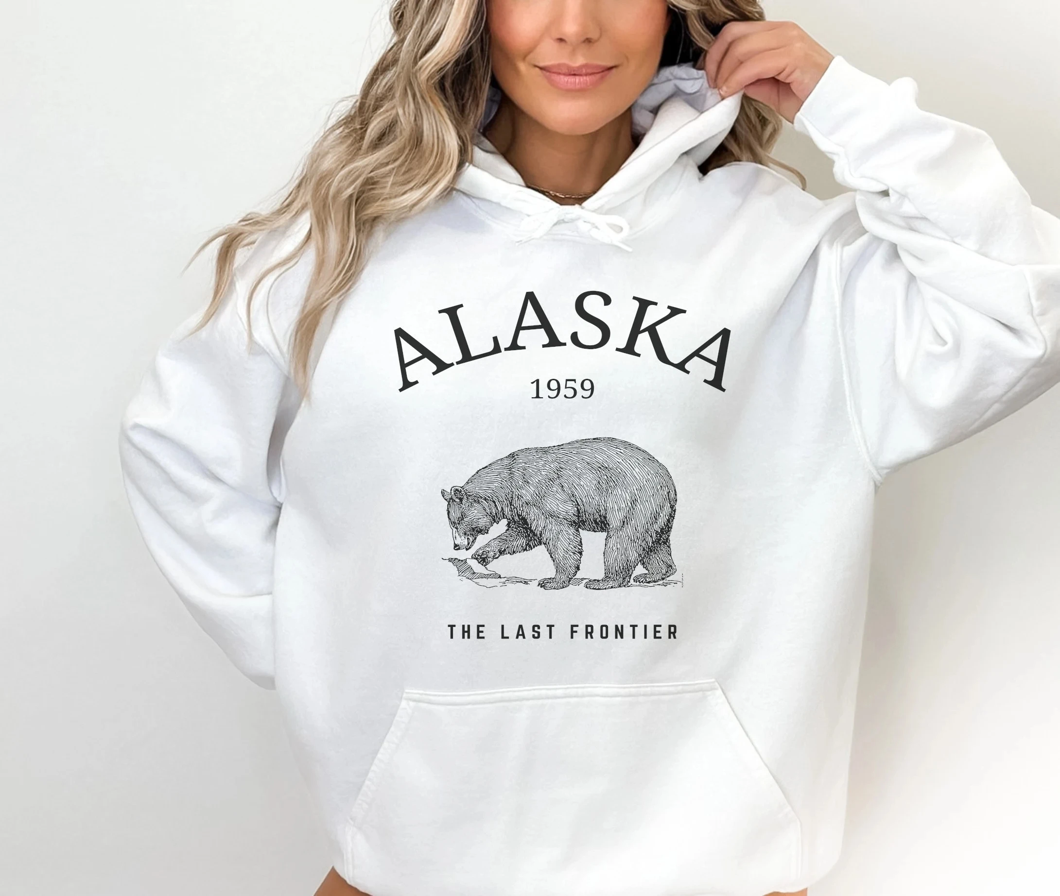 

Alaska Grizzly Bear толстовка мужская и женская толстовка с длинными рукавами пуловер Y2k топы модная осенне-зимняя одежда толстовки