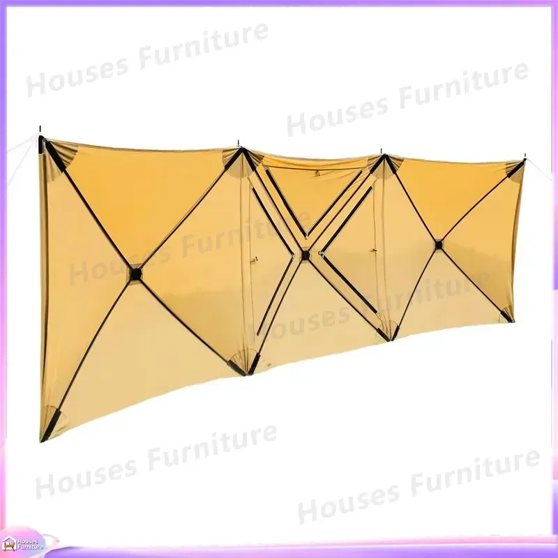 Foldable Camping Windshield Outdoor Beach Picnic Wind Breaker Four Seasons Portable Windscreen Shield for Tent Hiking Fishing
