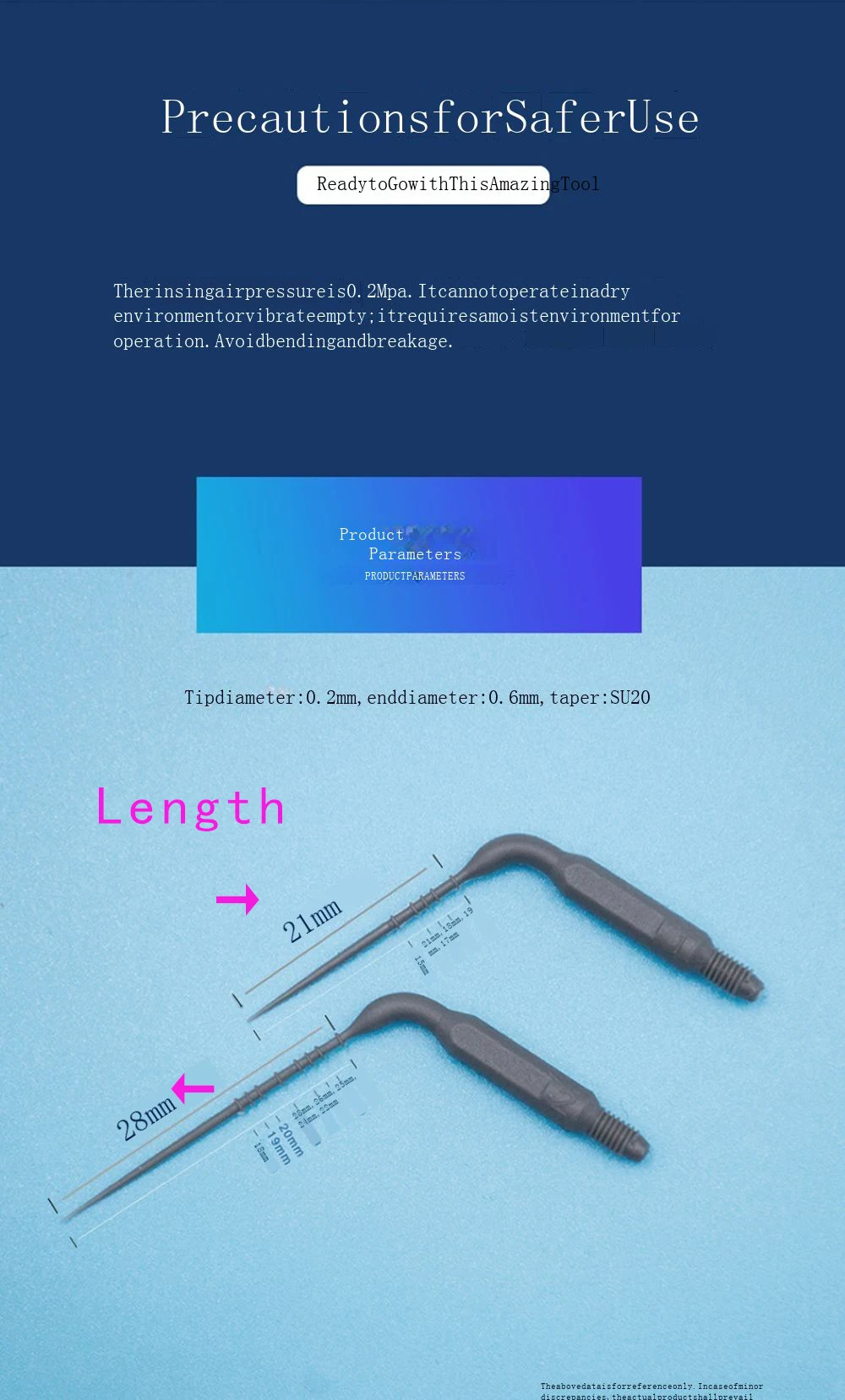 10Pcs Dental Endodontic Sonic Irrigation Activation Tips Root Canal Agitator Files Autoclavable 21mm 28mm Oral Irrigator