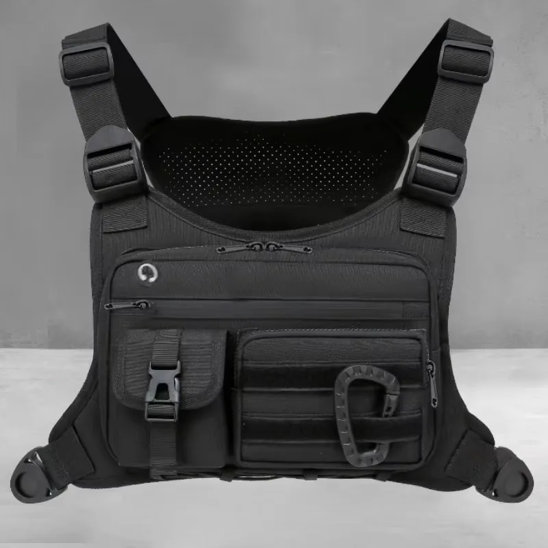 Tactical Outdoor Chest Bag Unisex Running Cycling EDC Vest Workouts Sports Chest Pack Rig for Men And Women
