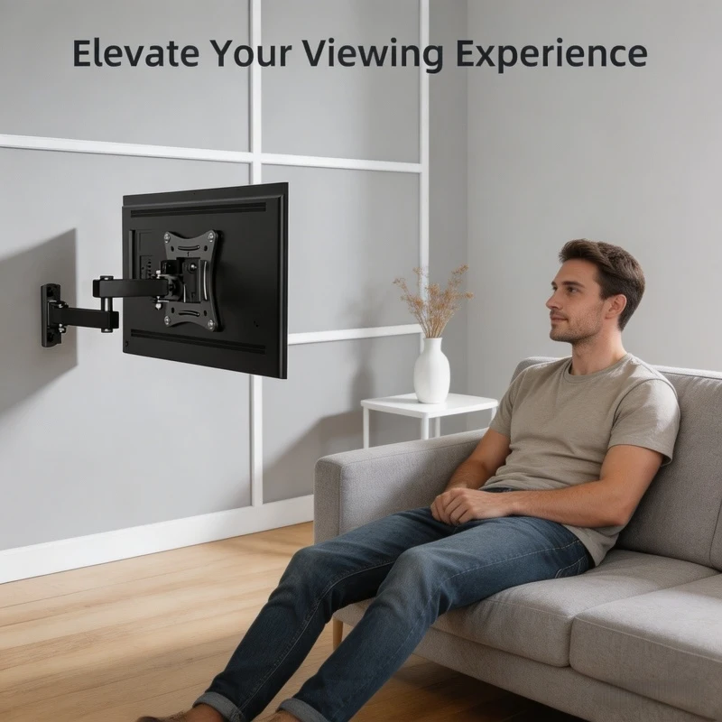 

Кронштейн для настенного крепления телевизора и монитора, регулируемый держатель для ЖК/LED экранов 10-32 дюймов