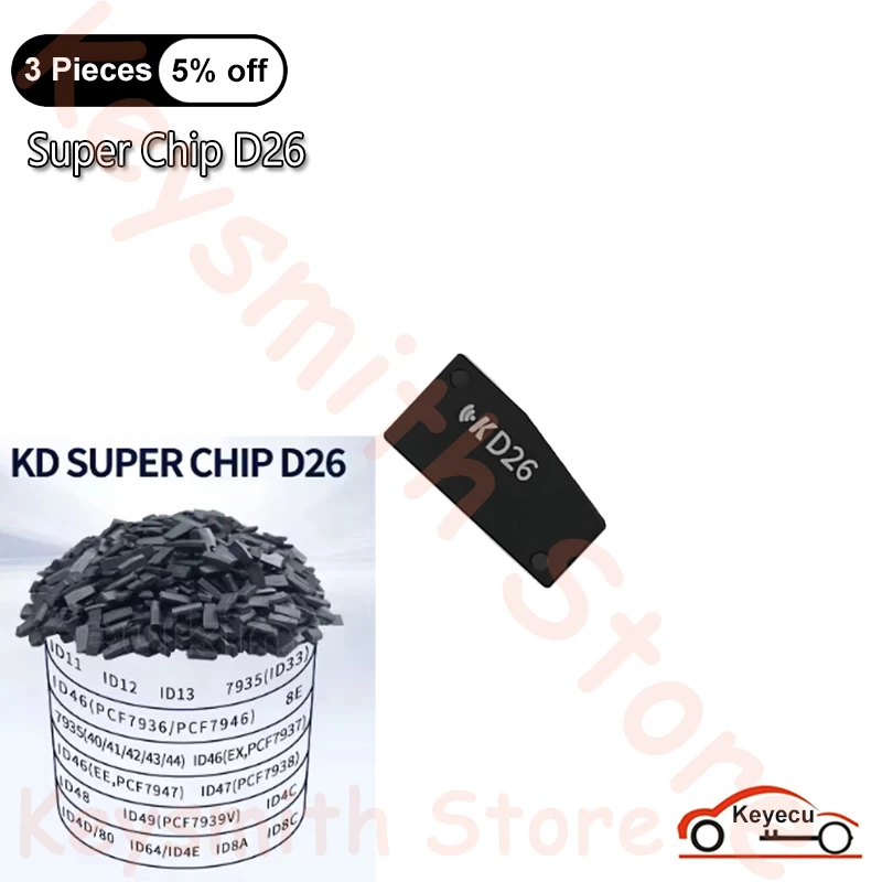 KEYDIY KD Super Transponder Chip D26 Clone PCF7935 PCF7936 ID46 ID47 ID48 ID49 ID4D ID80 ID64 ID4E ID11 By KD-X2 KD-MAX KD-X4
