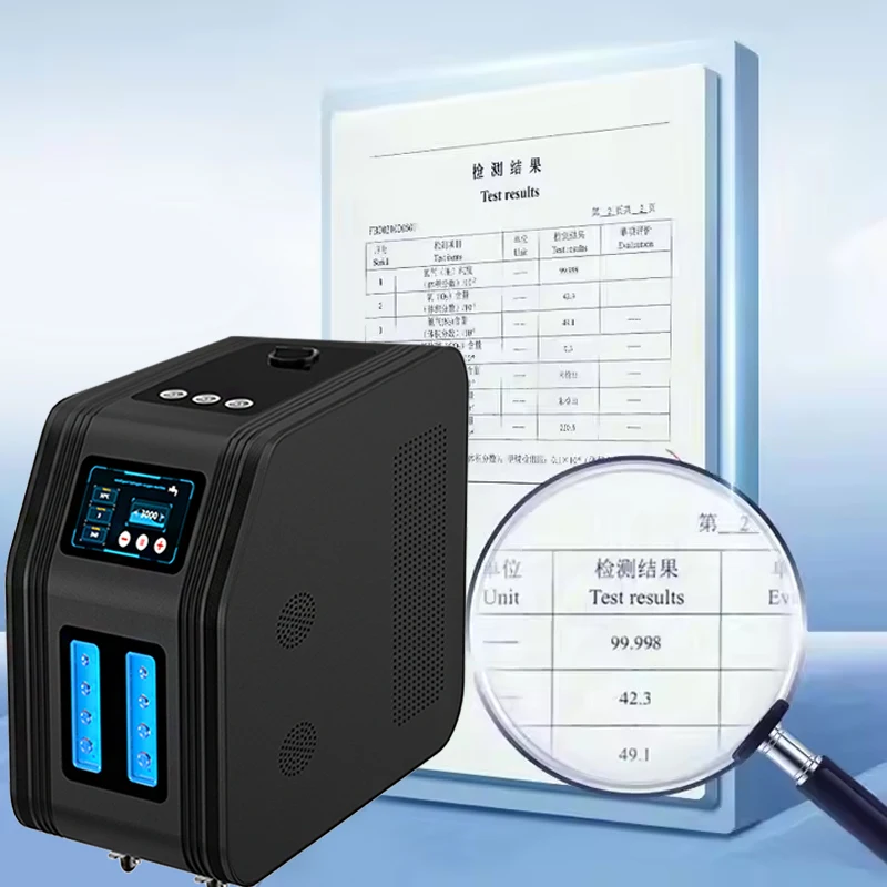 مصنع الجملة SPE PEM التحليل الكهربائي للمياه 3000 مللي جهاز استنشاق غاز الهيدروجين الجزيئي آلة استنشاق التنفس #5