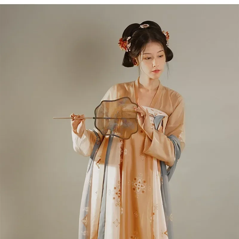 

Cosplay Costume Traditional Women Hanfu Clothing Chinese Ancient Halloween Clothes Classic Dance Zither Performance Dress Gown