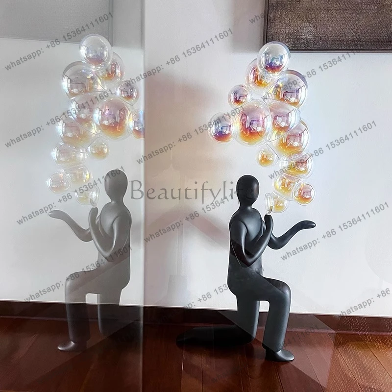 Abstract Figure Art Sculpture High-end Interior Decor Hotel Model Room Home Living Room Large Soft Decoration Housewarming Gift