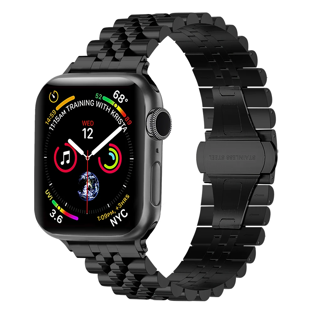 Metal Strap For Apple Watch Ultra 3/2/1 49mm S12 11 10 42mm 46mm Bracelet Wristband iWatch 9 8 7 6 5 4 45mm 41mm 44mm 40mm Band