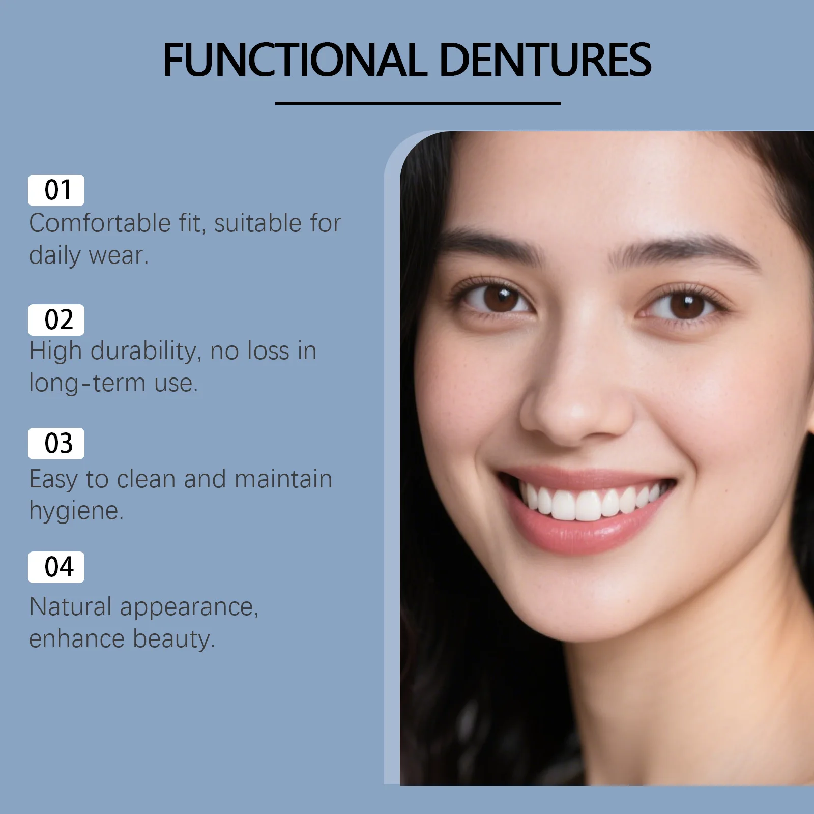 Denture Decoration Set - Comfortably Covers Teeth Gaps, Enhances Smile Aesthetics, Vacation Denture Set image 5