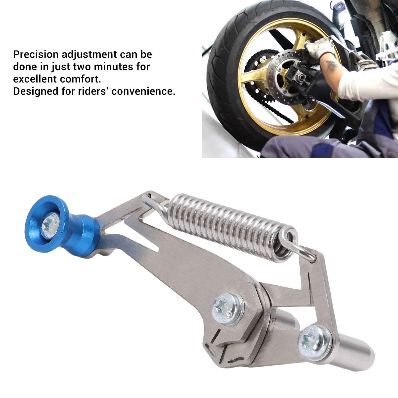 Motorcycle Chain Slack Adjuster Tool Motorcycle Dirt Bike Universal For Tension Checking Adjust Slack Setter Tool
