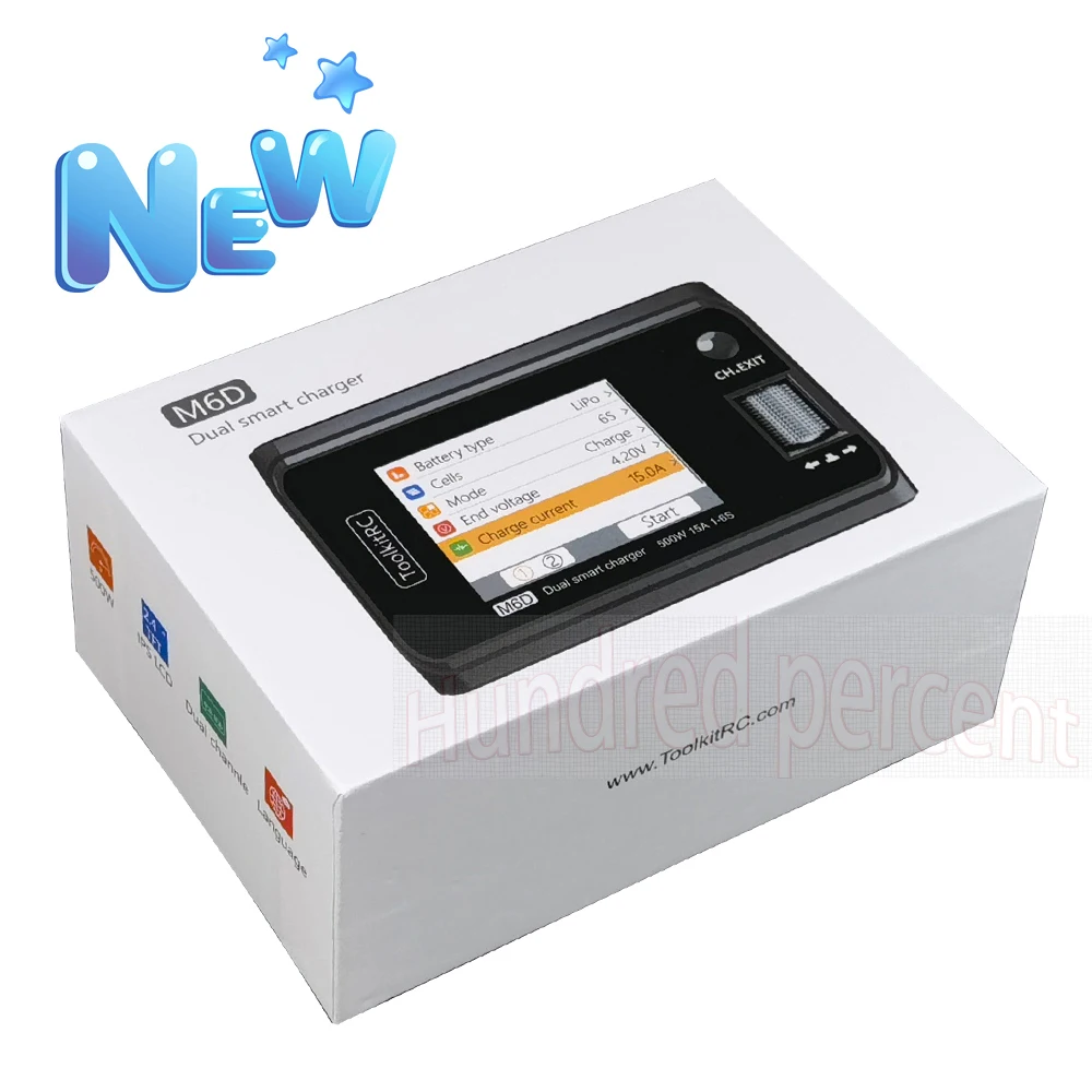 ToolkitRC M6D V3 500W 15A DC Dual Channel MINI Smart Ladegerät Entlader Für 1-6S Lipo Batterie FPV Modell Ersatzteil Ersetzen – Detail 7