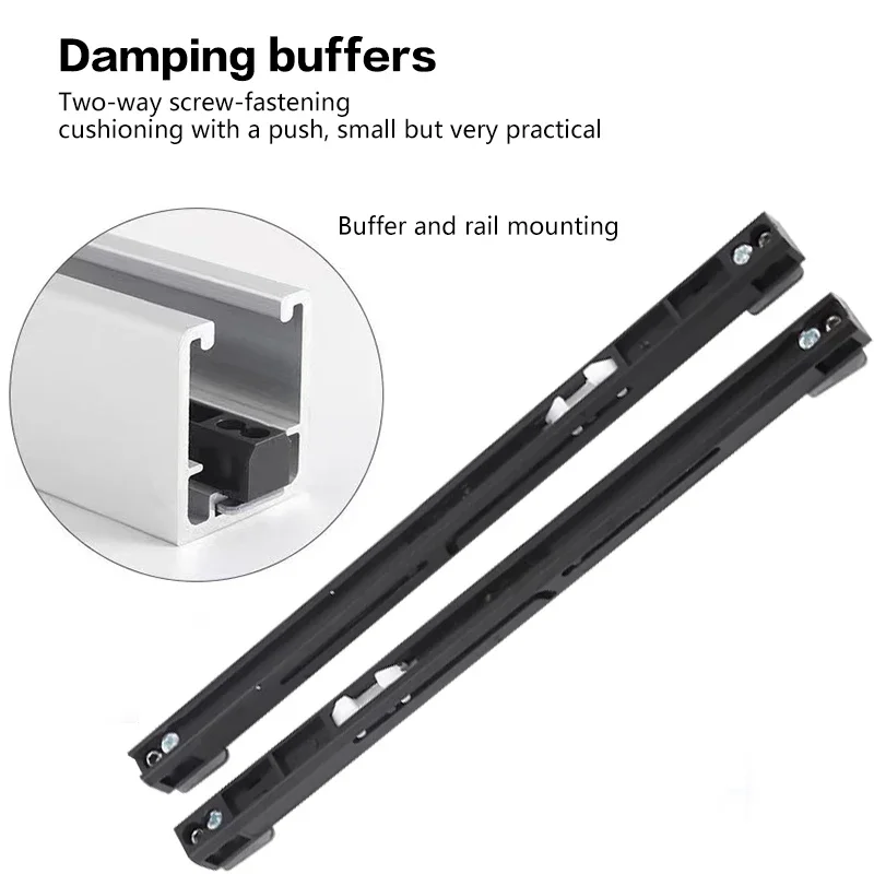 Folding Door Hardware Metal Wardrobe Upper Hanging Track Push And Pull Left And Right Translation Cloakroom Lower Track