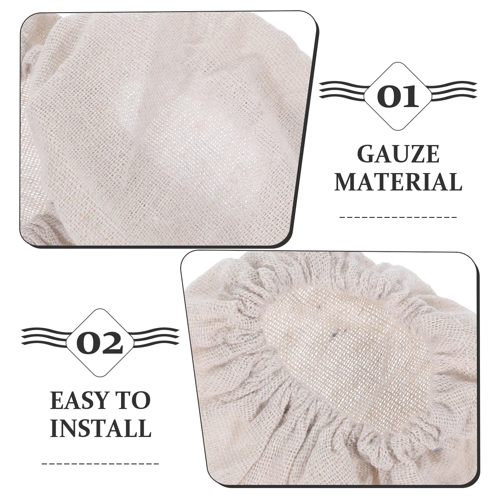 

4 шт. многоразовые дышащие тканевые крышки для банок для ферментации, заменяющие крышки для стеклянных бутылок и банок для консервирования