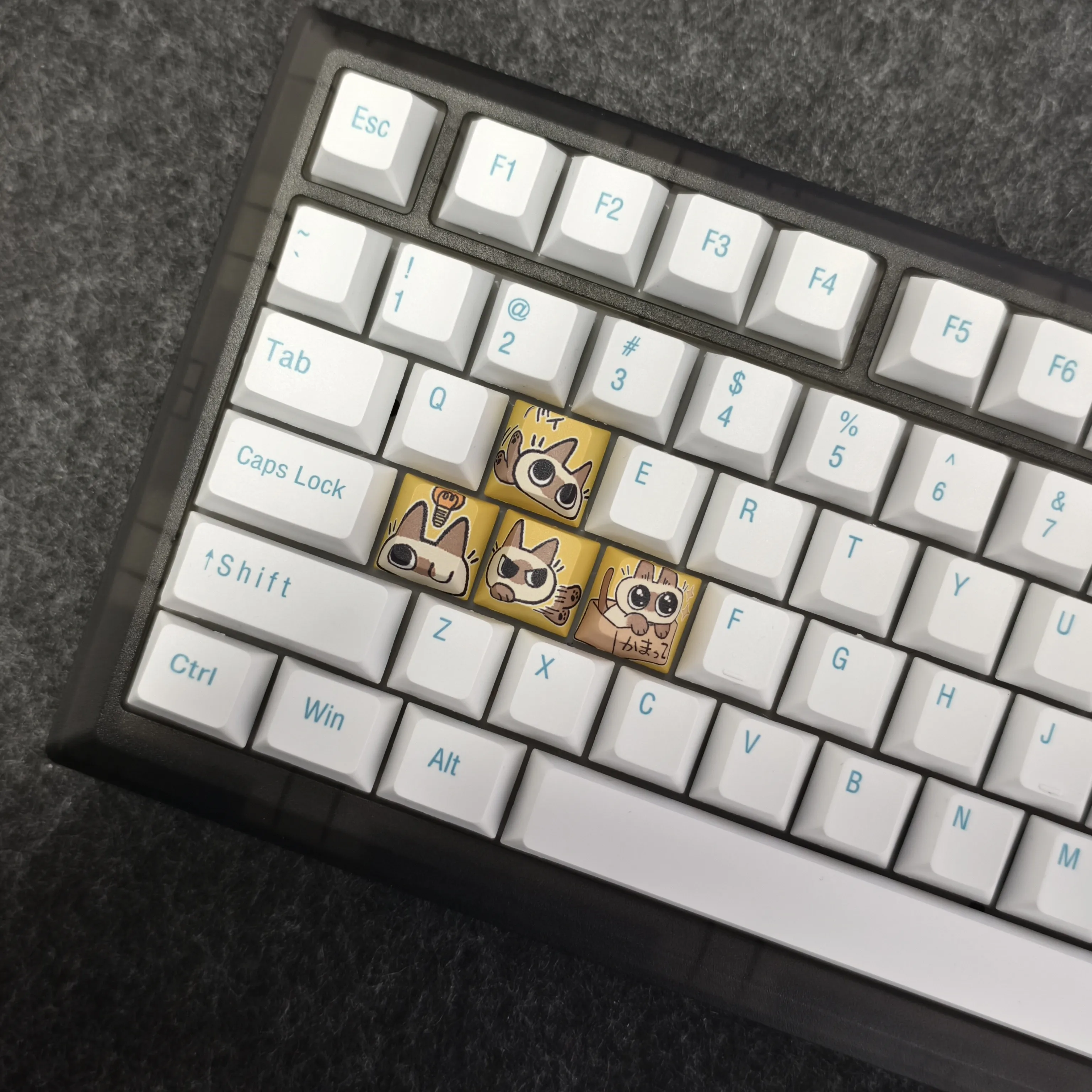 4pc PBT Keycaps Replace WASD Keycaps Cherry Profile 5-Sided Dye-Sublimation For Cherry Gateron MX Switches Mechanical Keyboard