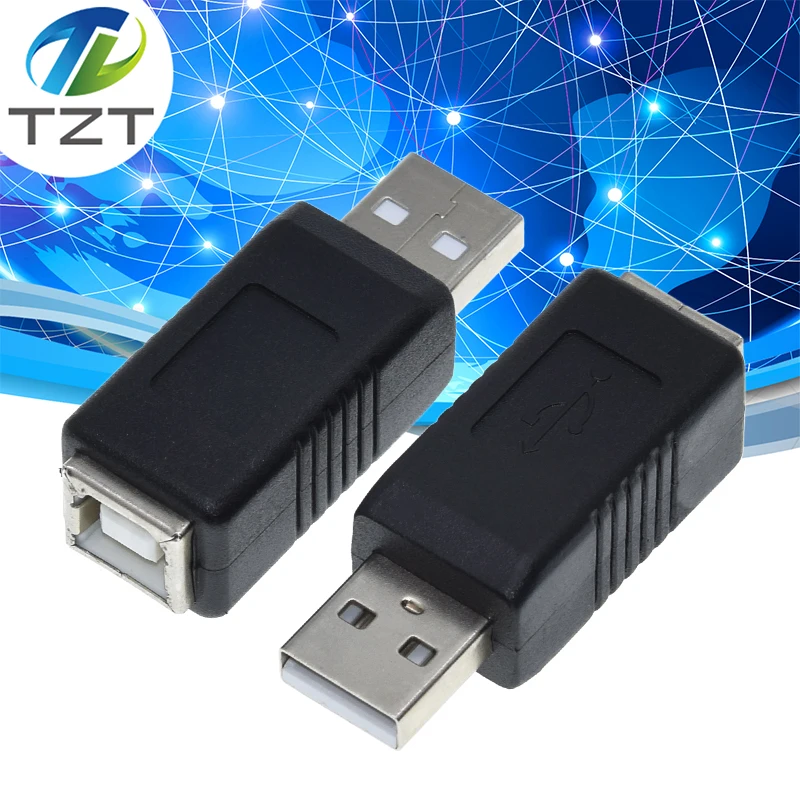 USB 2.0 Type A Female to B Male Adaptor For USB Printer Square Of the Public Transfer Joint