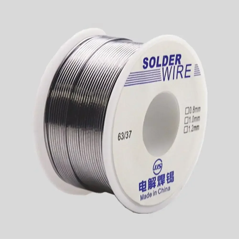 جديد 100g 0.6/0.8/1/1.2 63/37 تدفق 2.0% 45FT القصدير الرصاص القصدير سلك تذوب الصنوبري الأساسية لحام لحام سلك لفة لا نظيفة