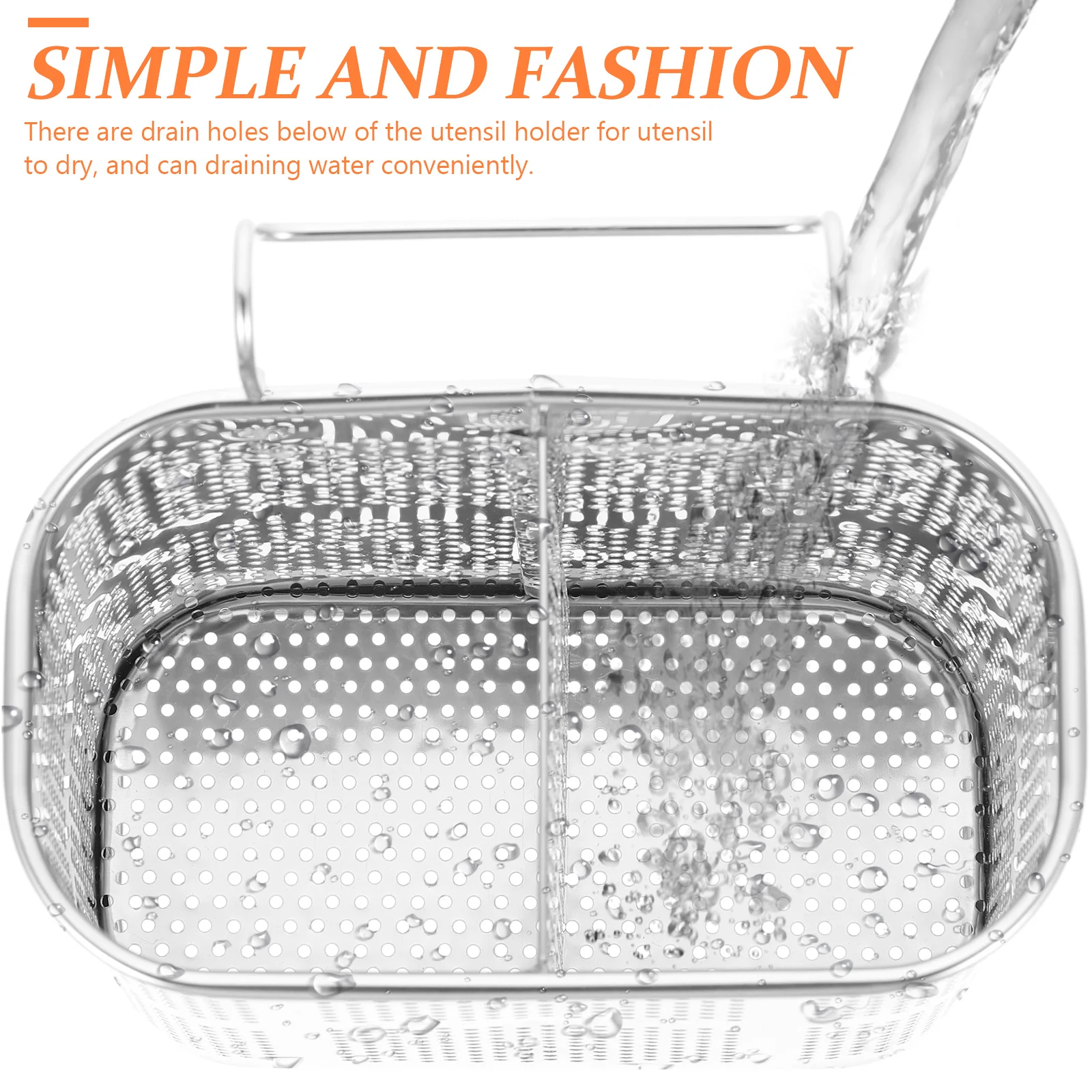 

Hanging Chopstick Holder Kitchen Utensil Drying Rack Drain Storage Container Metal Wall Mounted Cutlery Stand Bucket Organizer