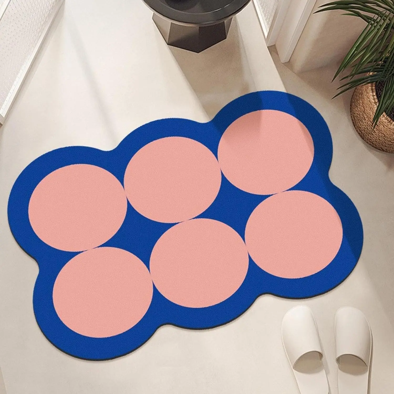 

VIKAMA Bathroom Anti-Slip Floor Mat, Water-Absorbing Kitchen Oil-Proof Special Furniture Decoration